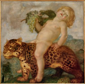 パンサーのバッカス少年 作： Franz von Stuck