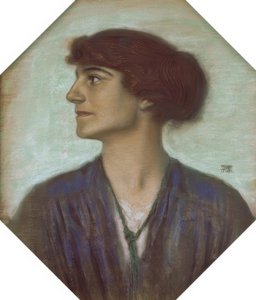 女性の肖像 作： Franz von Stuck