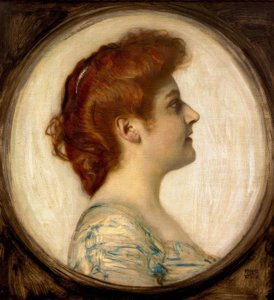 女性の肖像 作： Franz von Stuck