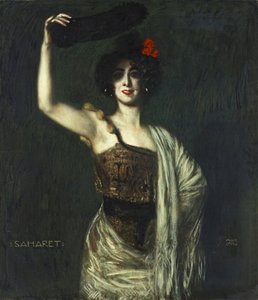 踊り子サハレット 作： Franz von Stuck