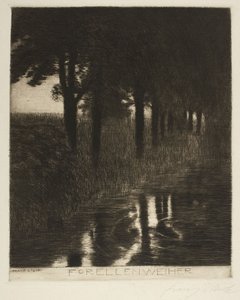 トラウト・ポンド（Forellenweiher） 作： Franz von Stuck