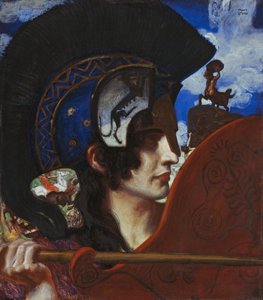 格闘アマゾン 作： Franz von Stuck