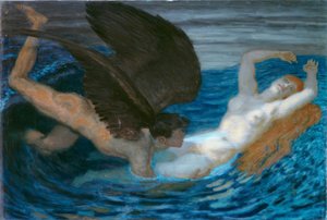 風と波 作： Franz von Stuck