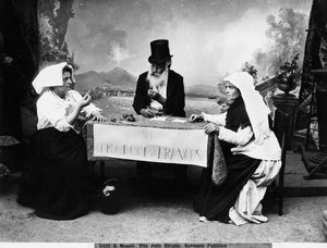 ナポリの書記官、1890年頃（ガラス板） 作： Fratelli Alinari Fratelli Alinari