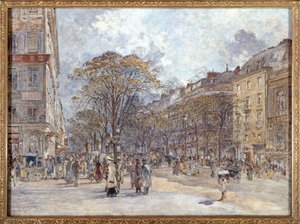フランス語：イタリア大通り、朝の眺め 作： フレデリック・アナトール・フブロン