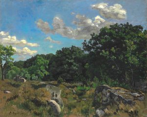シャイイの風景、1865 年。 作： Frédéric Bazille