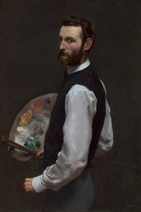 自画像、186566。 作： Frédéric Bazille