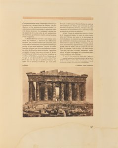 アテネパルテノン神殿。西側ファサード 作： Frédéric Boissonnas