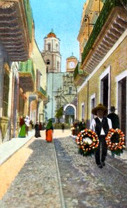 1910年、メキシコ、グアナフアト。 作： Fred Harvey