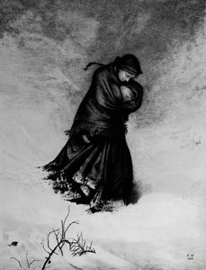 「失われた道」、1863年、1912年 作： Fred Walker