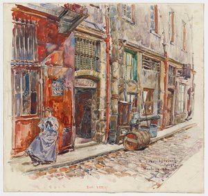 マルシェデザンファンルージュの入り口の階段A 作： Frederic Anatole Houbron