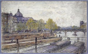 ケ・コンティとポン・デ・ザール 作： Frederic Anatole Houbron