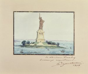 自由の女神、ベルドー島、ニューヨーク市、1888