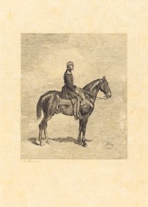 騎手 作： Frederic Auguste La Guillermie after Jean Louis Ernest Meissonier