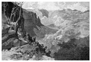 ゴヴェッツリープ、ブルーマウンテン、ニューサウスウェールズ州、オーストラリア、1886年。 作： Frederic B. Schell