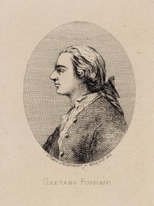 ヴァイオリン奏者で作曲家のガエターノ・プニャーニの肖像、1731～1798年、1842年。 作： Frederic Desire Hillemacher
