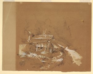 アルプスのミル 作： Frederic Edwin Church