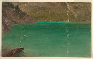 アルプスの湖 (バイエルンまたはスイス) 作： Frederic Edwin Church