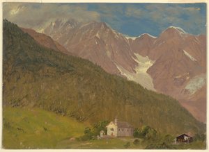 スイスのアルプスの風景 作： Frederic Edwin Church