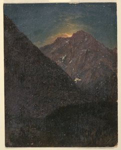 アルプスの風景 (バイエルンまたはスイス) 作： Frederic Edwin Church