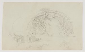 建築ディテール、ゼウス神殿、バールベック 作： Frederic Edwin Church