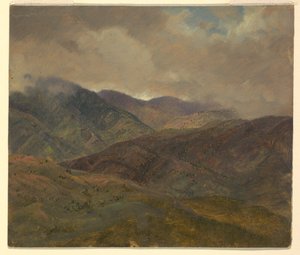 青い丘と灰色の雲、ジャマイカ 作： Frederic Edwin Church