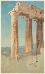 パルテノン神殿、アテネの列 作： Frederic Edwin Church