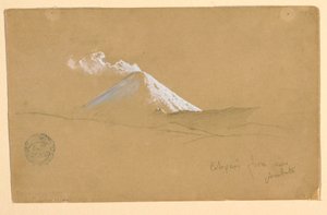 エクアドル、アンバト近郊のコトパクシ 作： Frederic Edwin Church