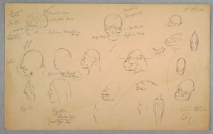 素描、解剖学的研究、1865-70年 作： フレデリックエドウィン教会