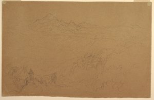 デッサン、アンデスの風景、1853年7月