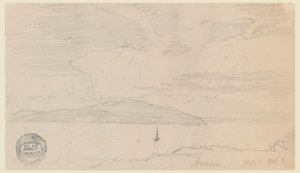 図面、オーロラ、マウント・デザート島、1860年9月 作： フレデリックエドウィン教会