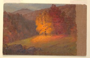 素描、秋の風景、1860-70年