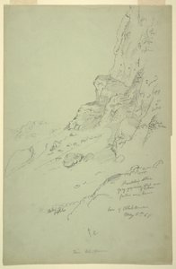 1868年5月4日、バラダ、スック・ワディ西の丘の基部、ドローイング