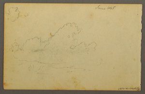 デッサン、キャッツキル・マウンテン・ハウス、1844年 作： フレデリックエドウィン教会