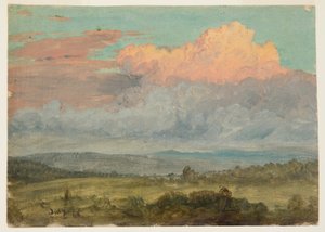 ドローイング、雲、ニューヨーク州ハドソン渓谷、1866年7月