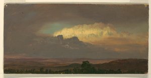 デッサン、丘の上の雲、1865年8月