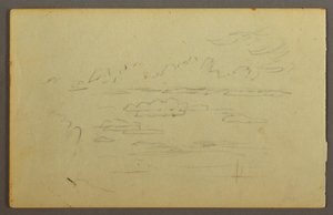 デッサン、雲、おそらく1844年