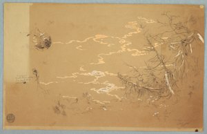 デッサン、カナディアン・バンクの端の詳細図、1858年8月