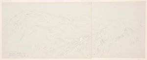 デッサン、ダマスカス遠景、シリア、1868年5月7日 作： フレデリックエドウィン教会