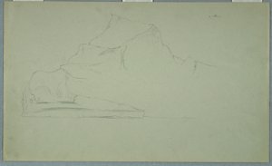 デッサン、流氷、1859年6月または7月 作： フレデリックエドウィン教会