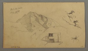 図面、グレーシャー、1868年8月21日 作： フレデリックエドウィン教会