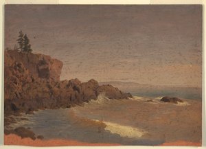 ドローイング、カナダ、グランド・マナン島、1850年頃 作： フレデリックエドウィン教会