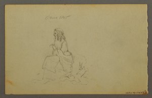 デッサン、草、1844年