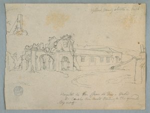 デッサン、サン・フアン・デ・ディオス病院、ホンダ、コロンビア、1853年