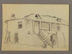 ドローイング、家、おそらく1868-69年