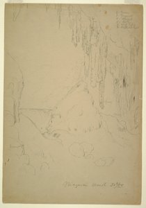 図面、氷、ナイアガラの滝、1856年3月20日 作： フレデリックエドウィン教会