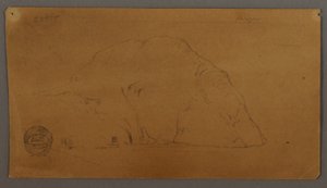 デッサン、氷山、ラブラドール、ニューファンドランドかノヴァ・スコシア、1859年