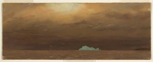 ドローイング、氷山、ニューファンドランド、1859年