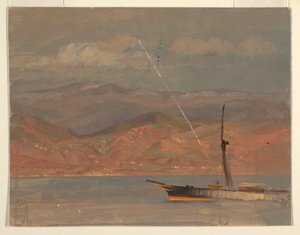 デッサン、イタリア海岸、メッシーナ海峡沖、1868年7月