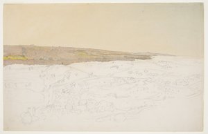 デッサン、エルサレム、全景、1868年4月（？ 作： フレデリックエドウィン教会